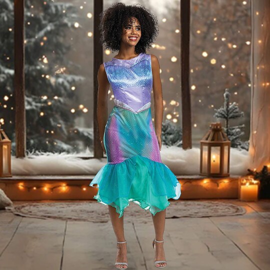disney little mermaid dress Disney The Little Mermaid Ariel Princess Blue Dress Cosplay Costume